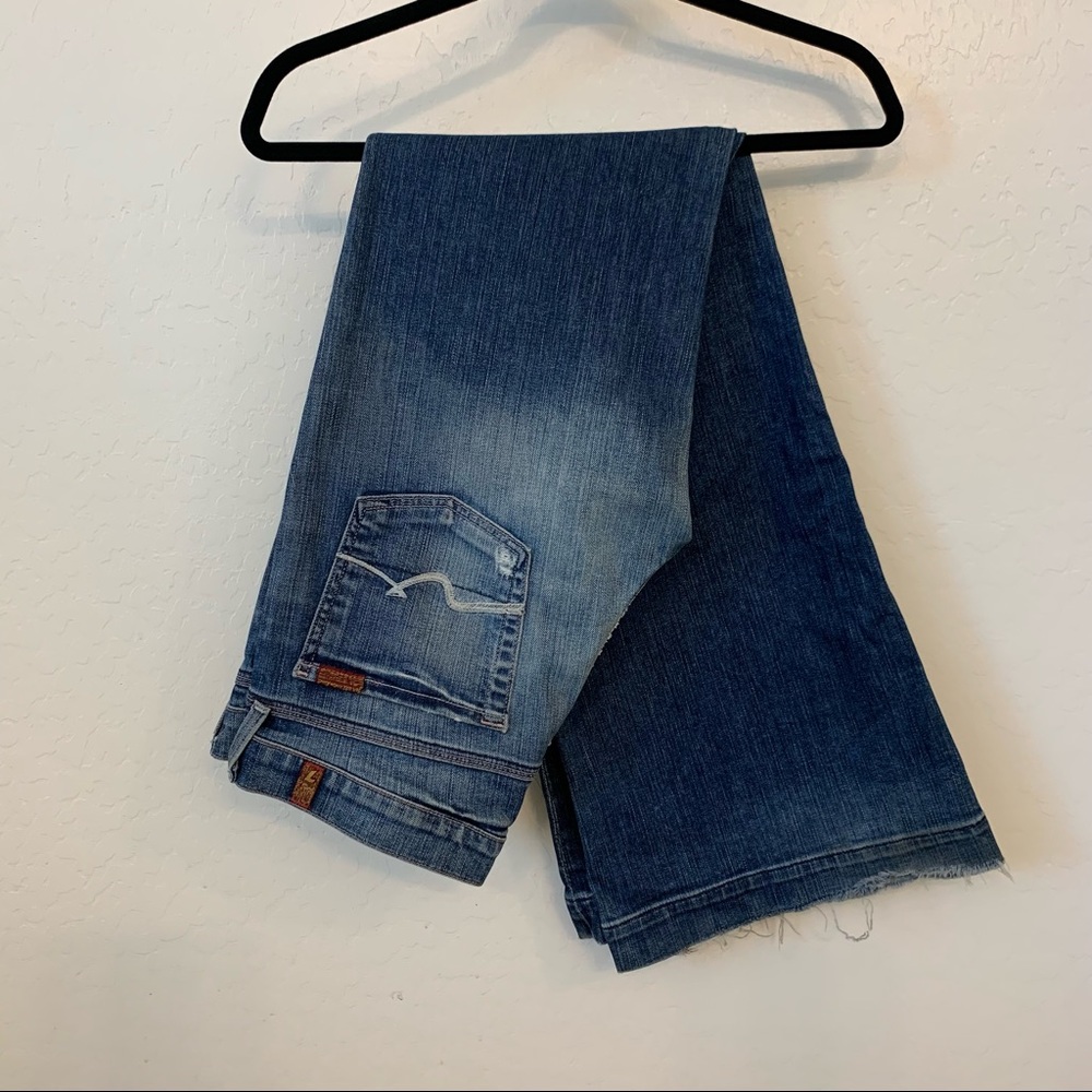 7 For All Mankind | Low Rise Ginger Wide Leg Jeans
